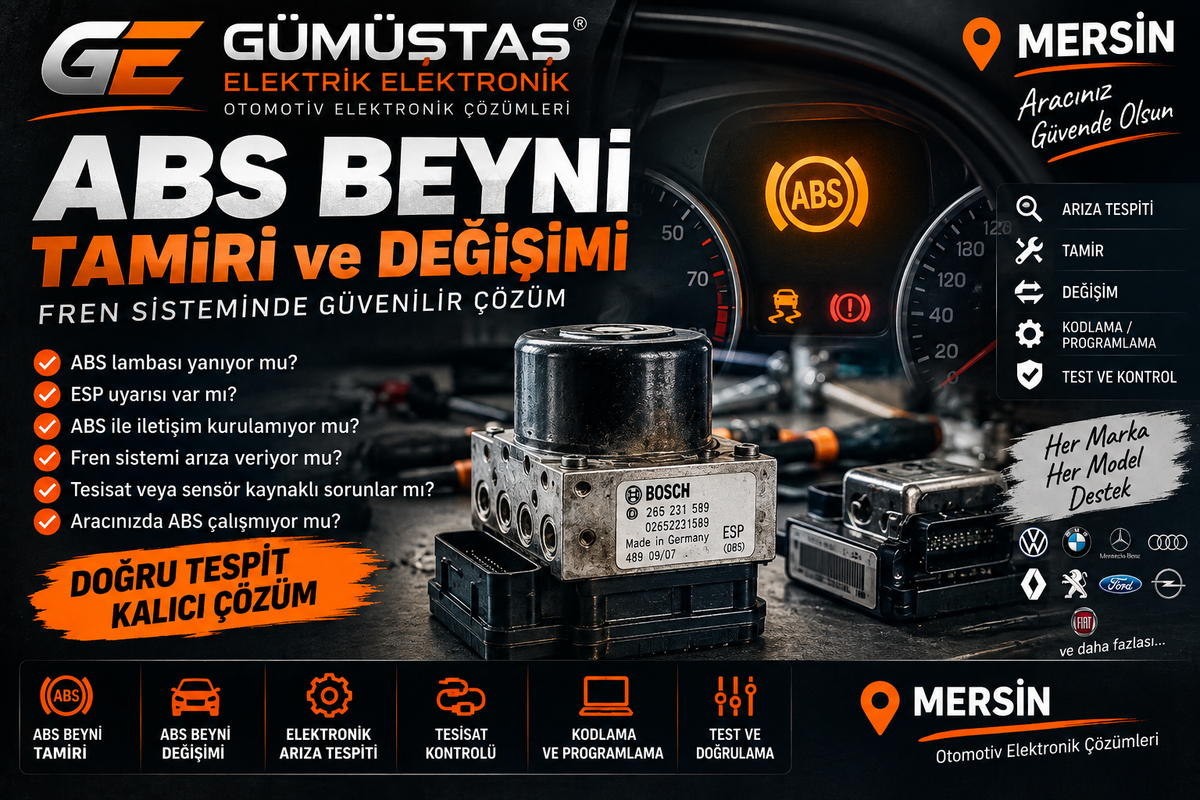 Mersin ABS Beyni Tamiri ve Değişimi