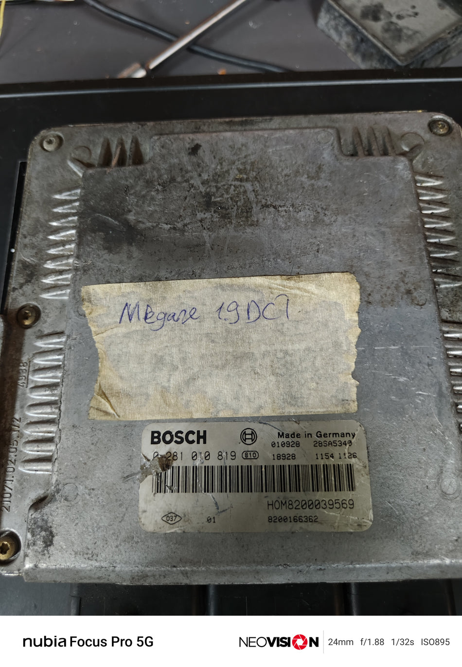0281010819 Renault Megane 1.9 DCI Motor Beyni ECU 8200166362