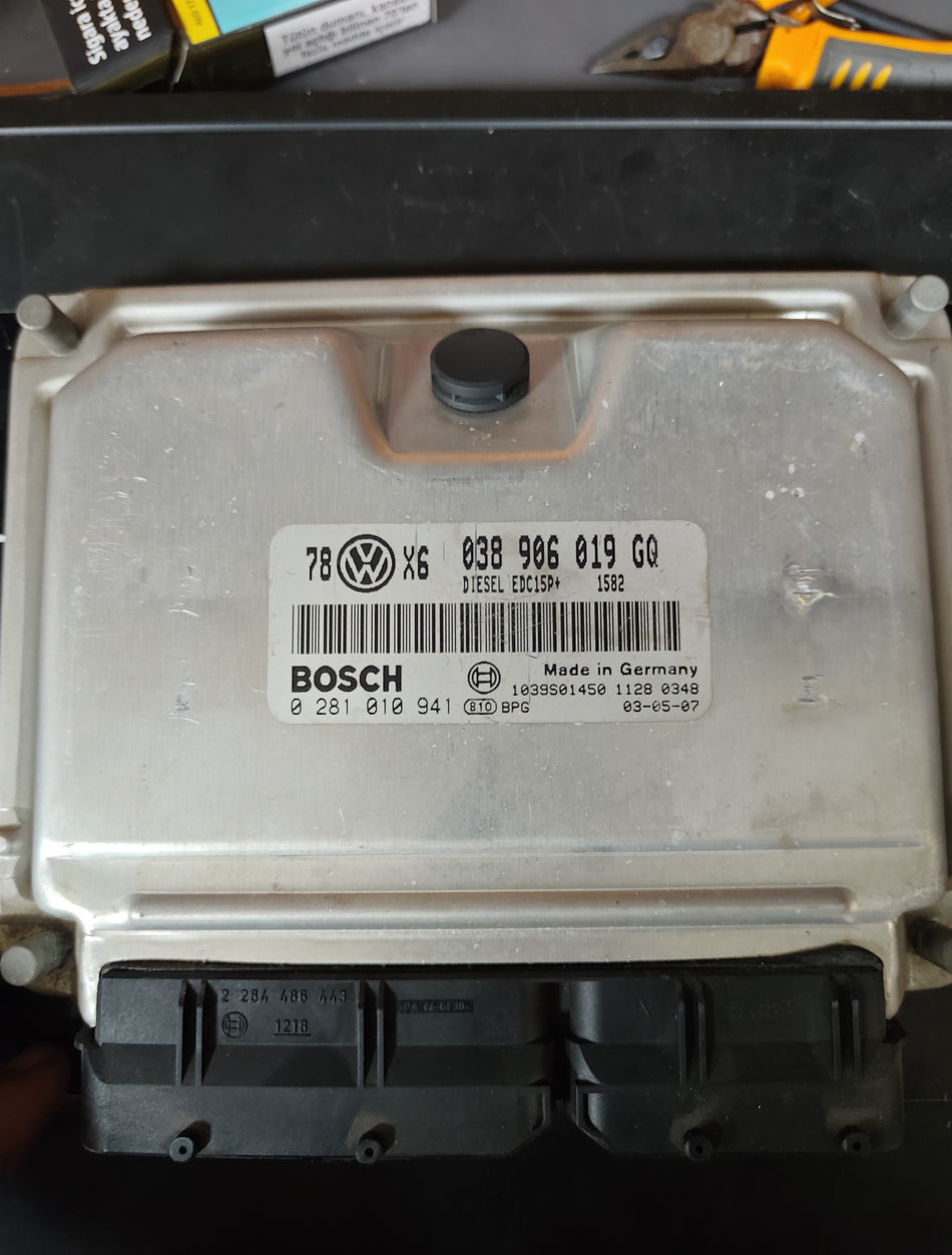 038 906 019 GQ Bosch EDC15P+ Motor Beyni ECU Volkswagen 1.9 TDI Çıkma Beyin