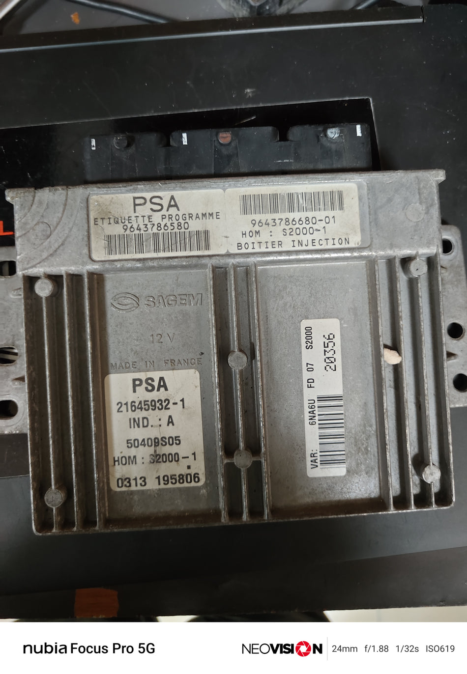 9643786680 PSA Sagem S2000-1 Motor Beyni ECU Peugeot Citroen Çıkma