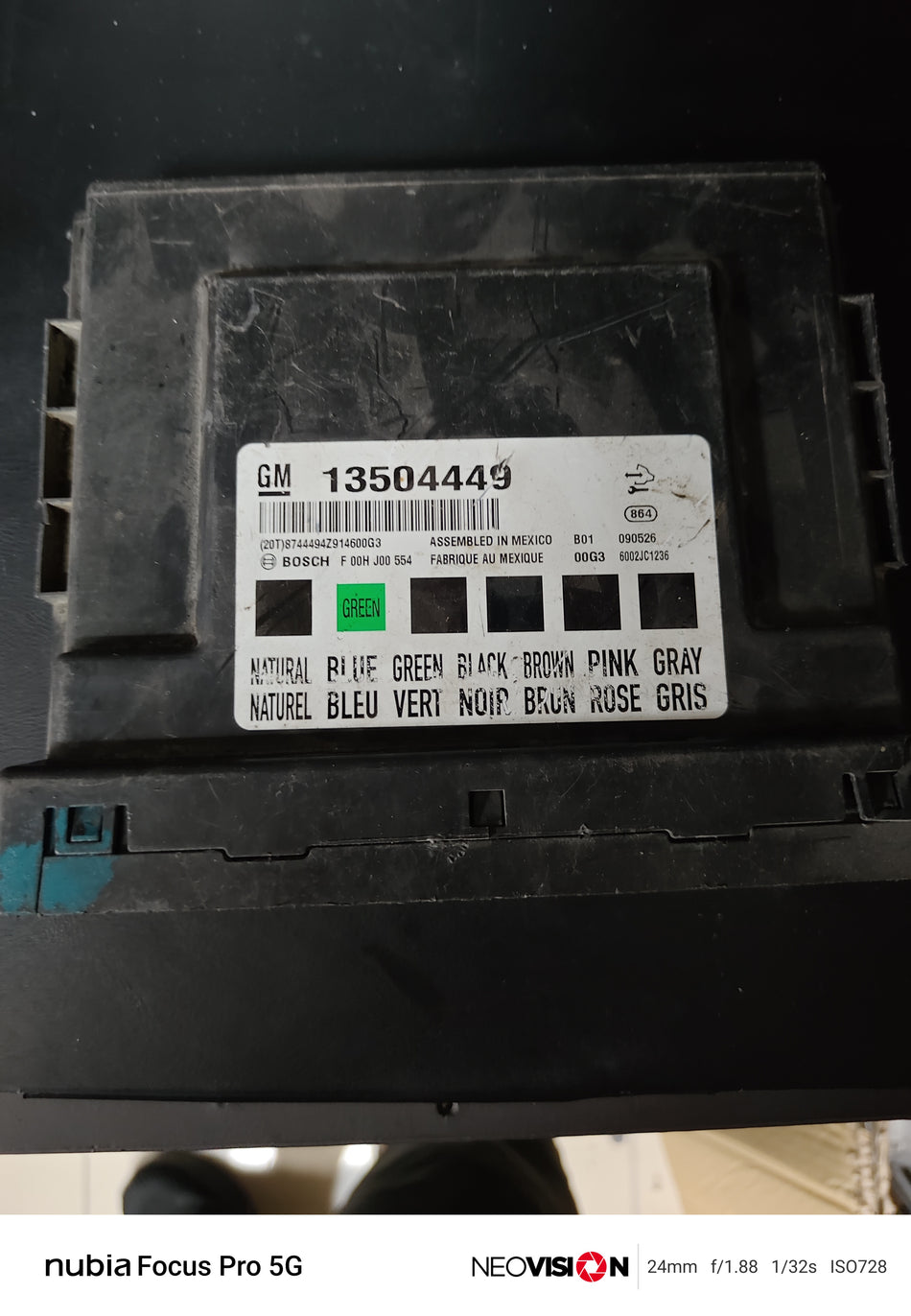 13504449 Bosch BCM Gövde Kontrol Modülü Opel Chevrolet Çıkma Orijinal