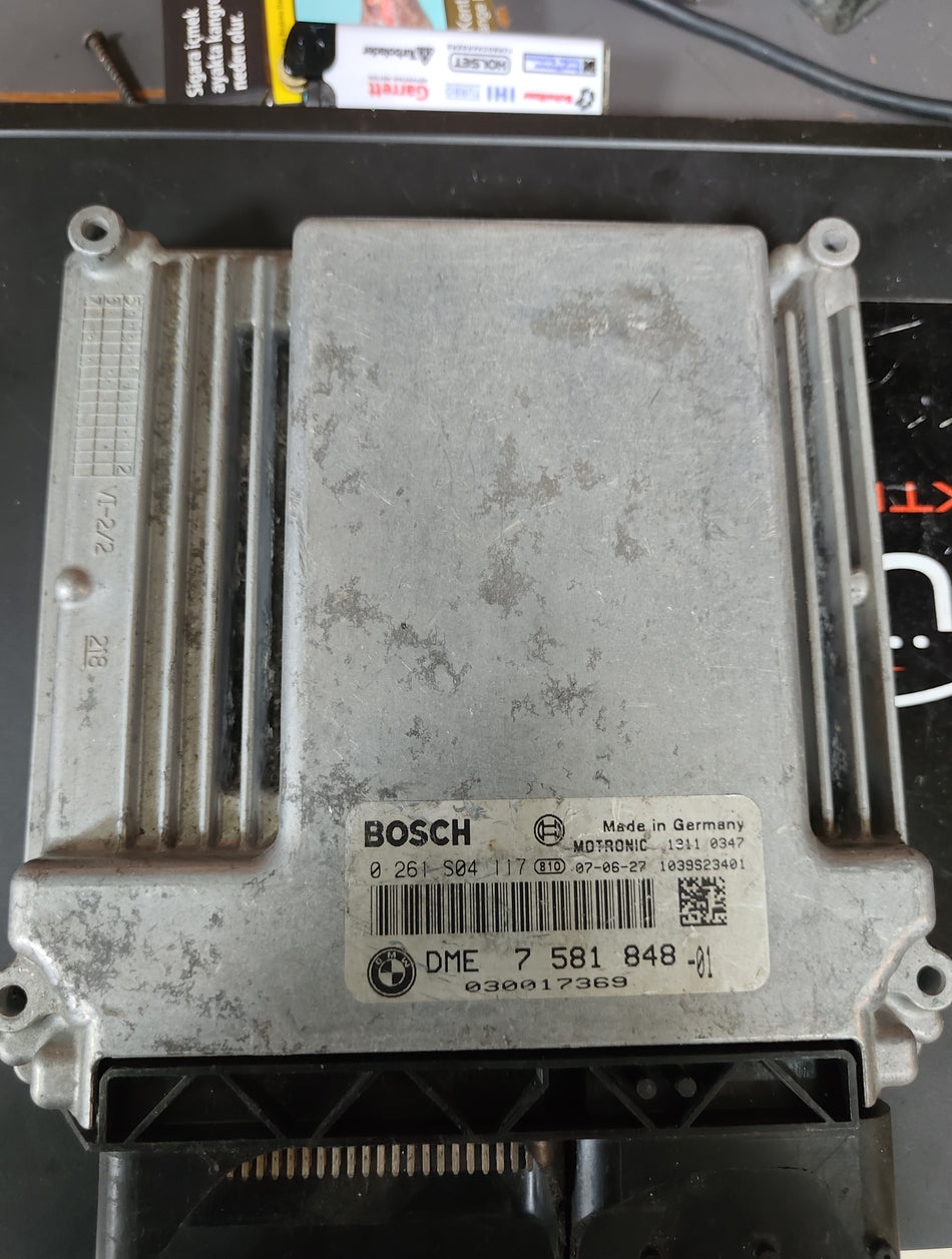 0261S04117 BMW Bosch DME Motor Beyni ECU 7581848-01 Çıkma