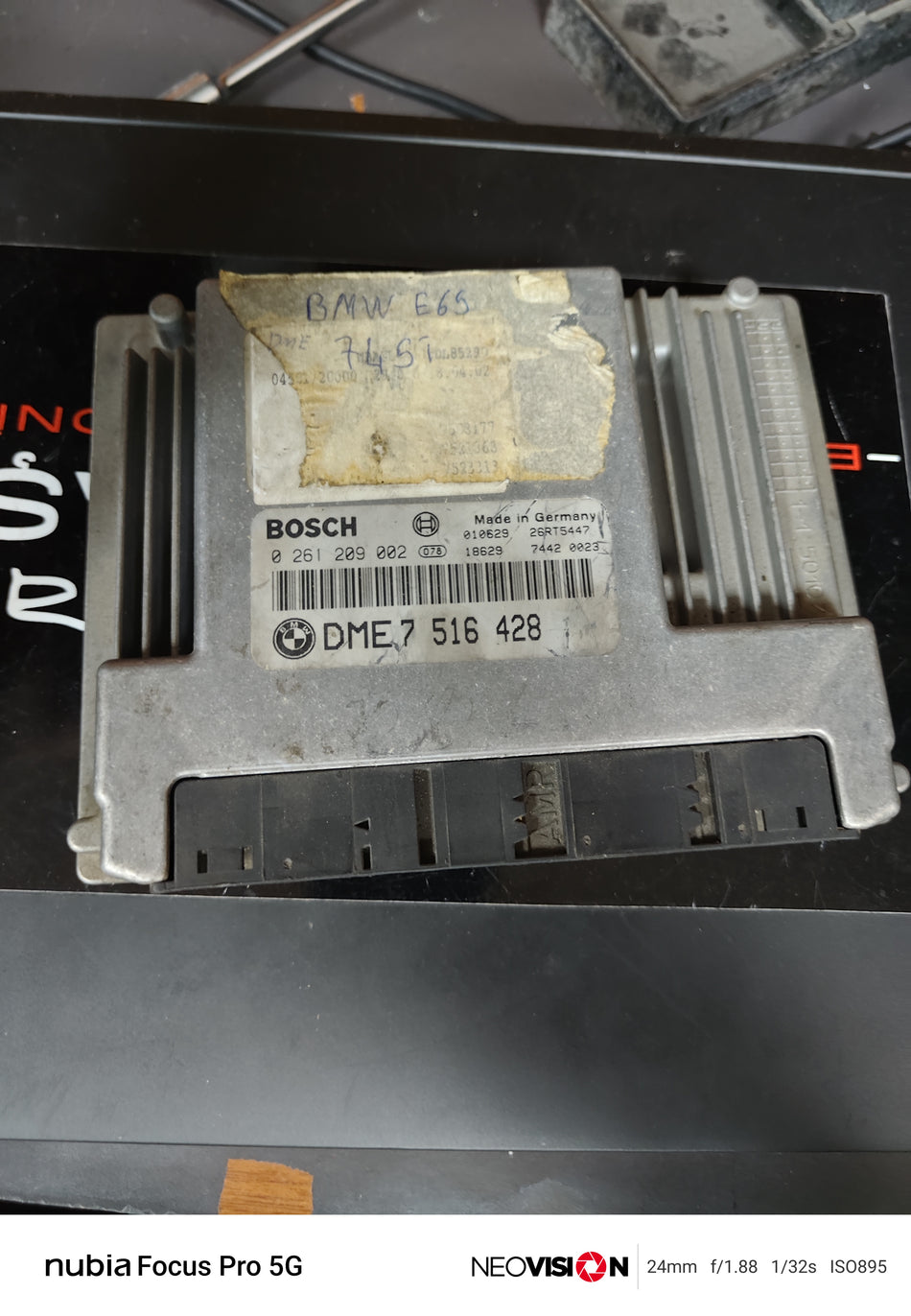 BMW E65 Bosch DME 7.5 Motor Beyni ECU 0261209002 7516428 Çıkma Orijinal