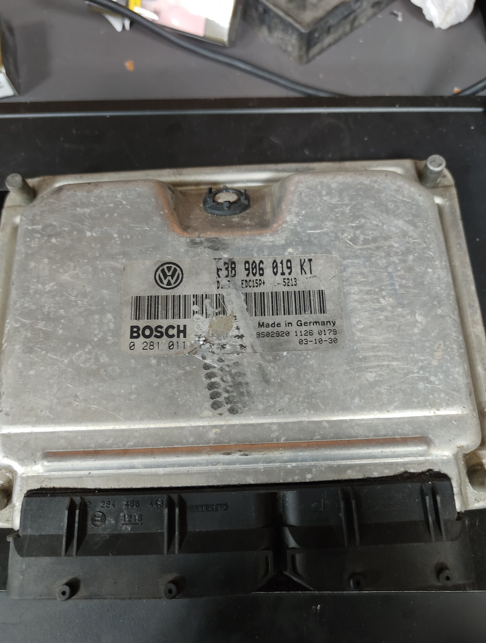 VW Volkswagen Bosch EDC15P+ 038 906 019 KT Motor Beyni ECU Çıkma Orijinal