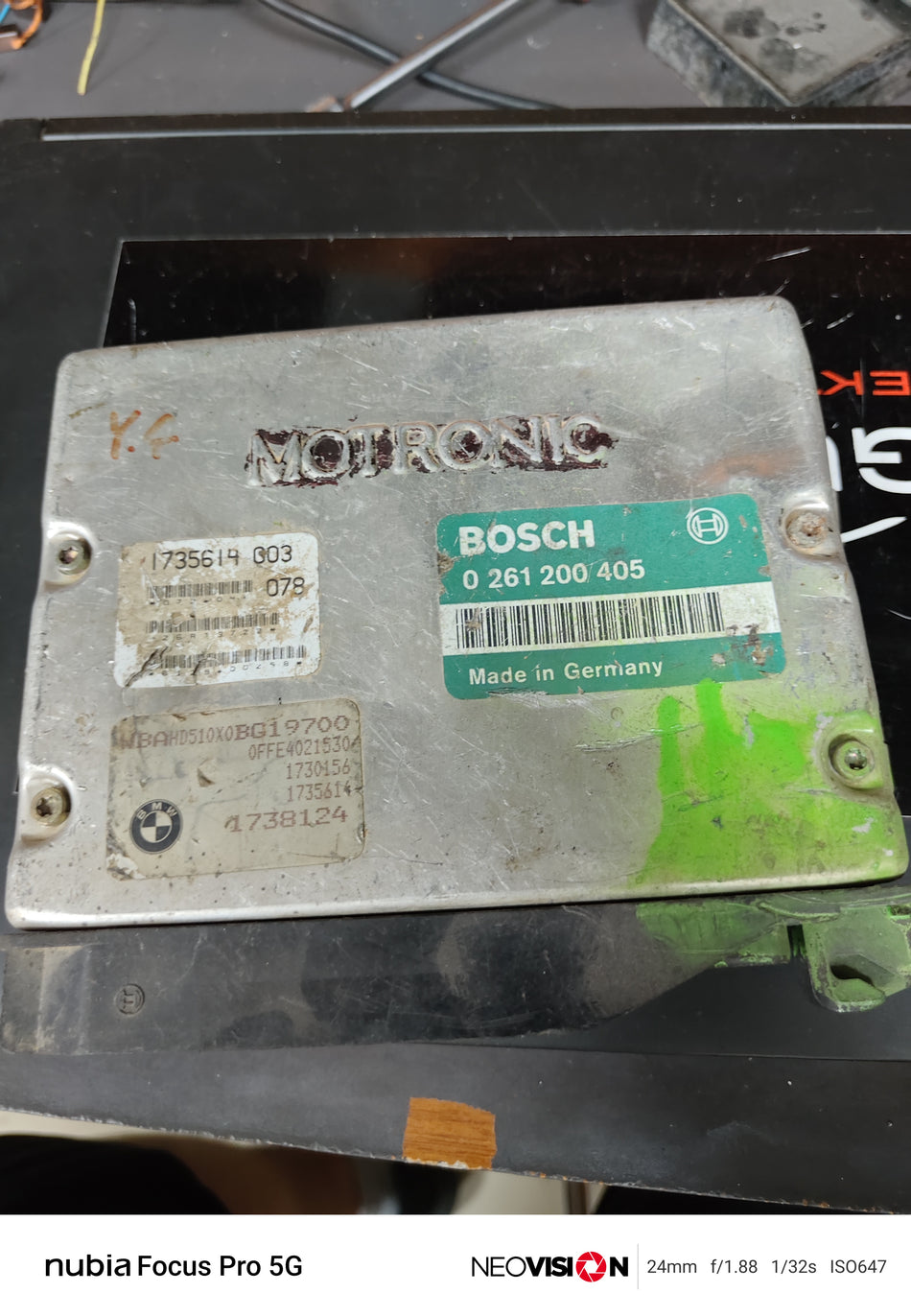 BMW Bosch Motronic ECU DME 0 261 200 405 Motor Beyni Çıkma Orijinal
