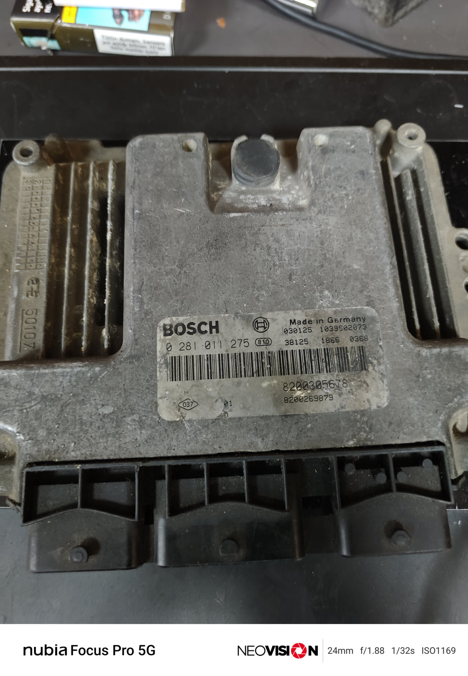 Bosch 0 281 011 275 Renault Motor Beyni ECU 8200305678 8200269879 Çıkma