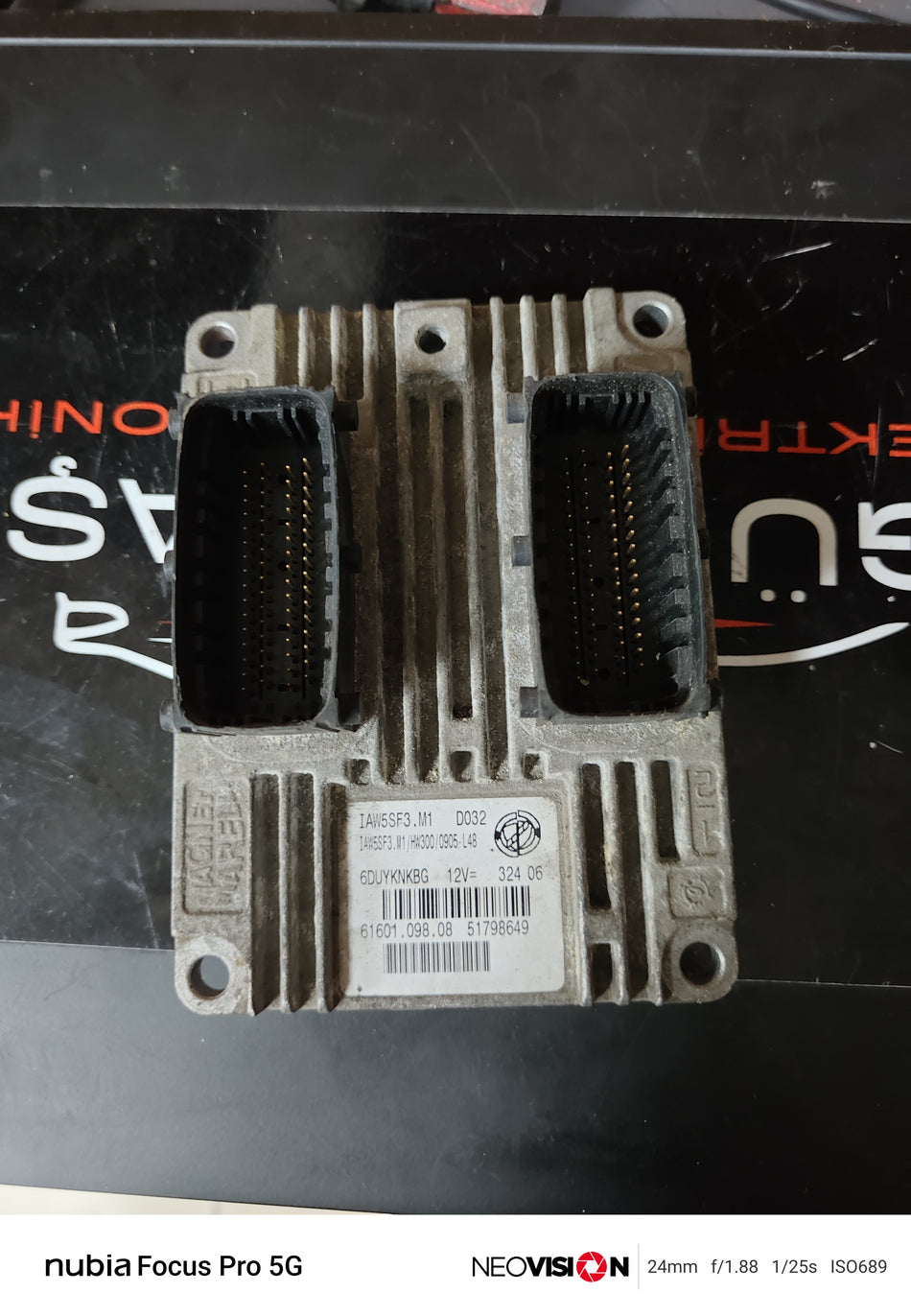 IAW5SF3.M1 Fiat Motor Beyni ECU 6DUYKNKBG 324.06 Çıkma Beyin