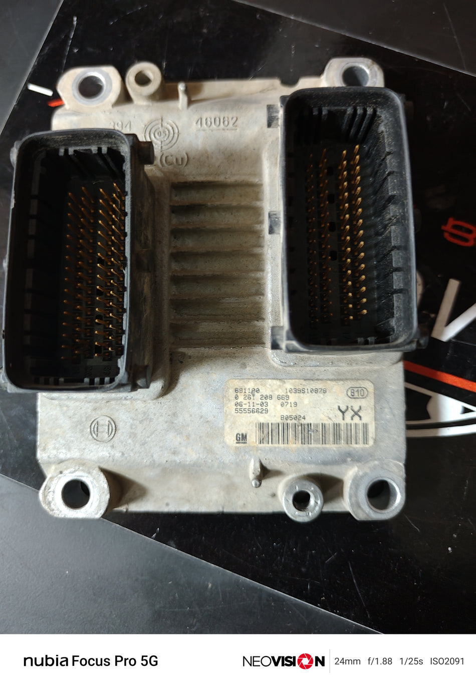 0261208669 Opel Chevrolet Motor Kontrol Ünitesi Çıkma Beyin 55556629 Bosch GM Motor Beyni ECU