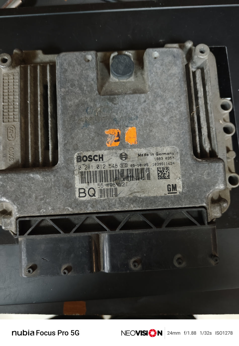 0 281 012 548 GM Motor Beyni ECU | Opel Dizel ECU Çıkma Beyin