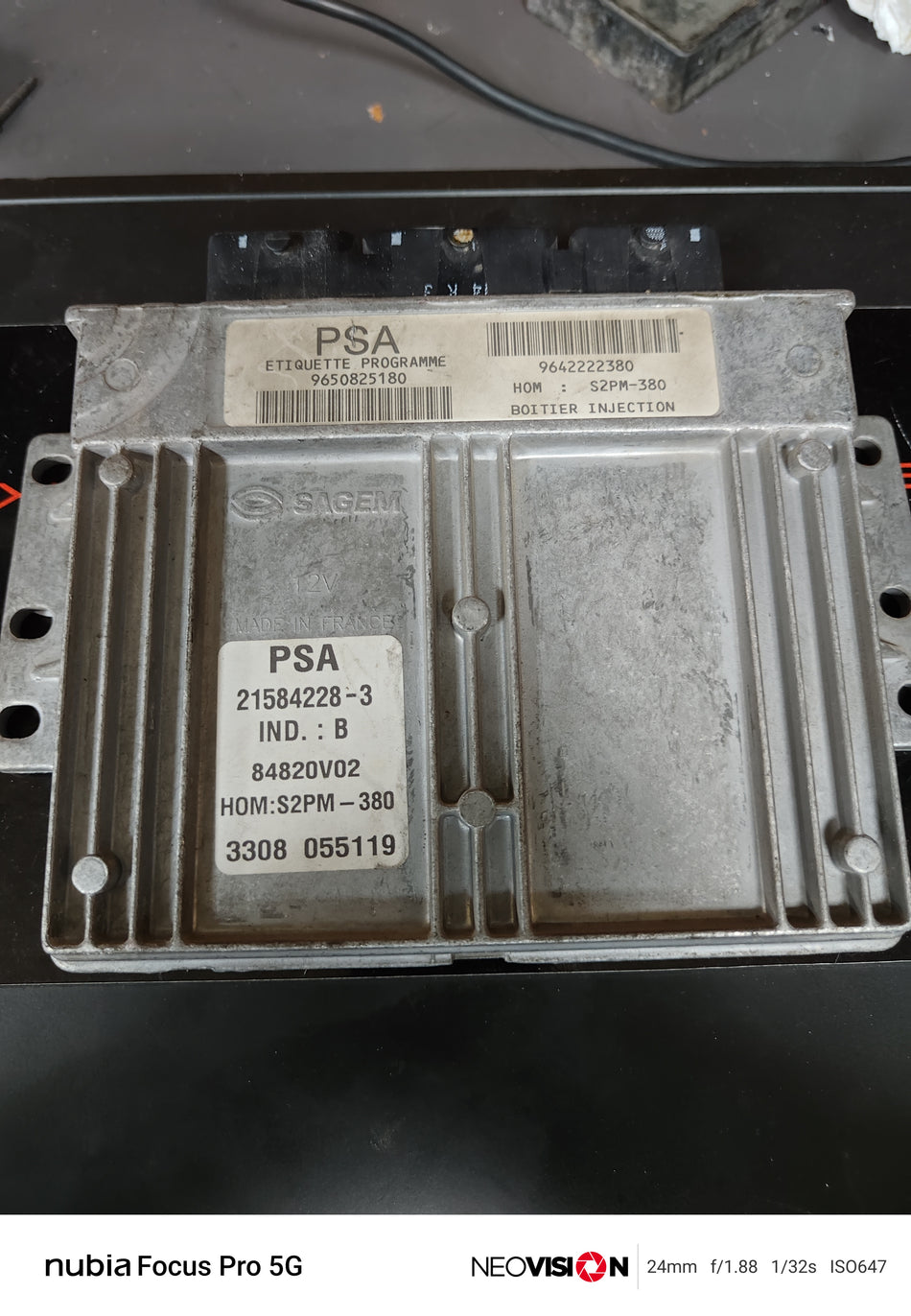 9650825180 9642222380 S2PM-380 Citroen C3 Motor Beyni