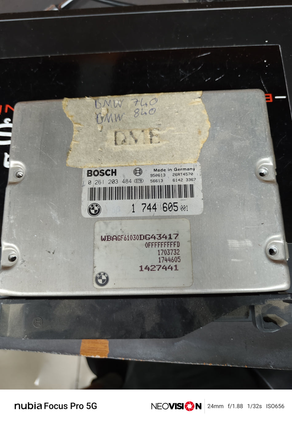 BMW E36 E46 Bosch Motor Beyni ECU 0 261 203 484 1744605 Çıkma Orijinal